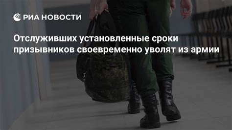 Установленные сроки