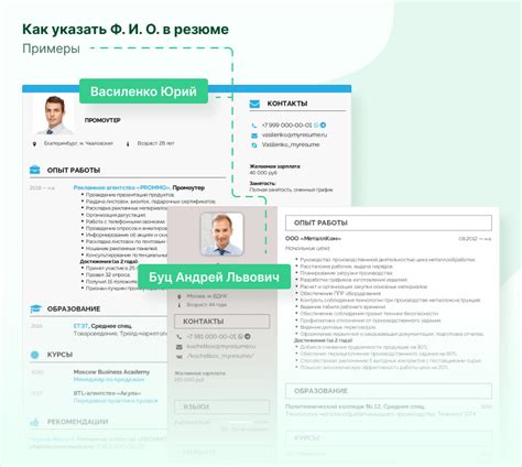 ФИО в резюме
