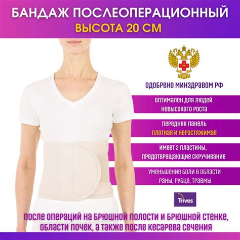 Функциональность бандажа - поддержка брюшной стенки и профилактика рецидива