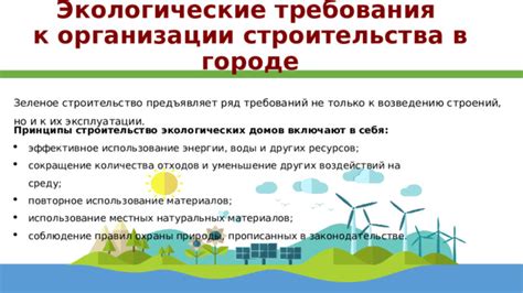 Экологические принципы воздвижения новых домов